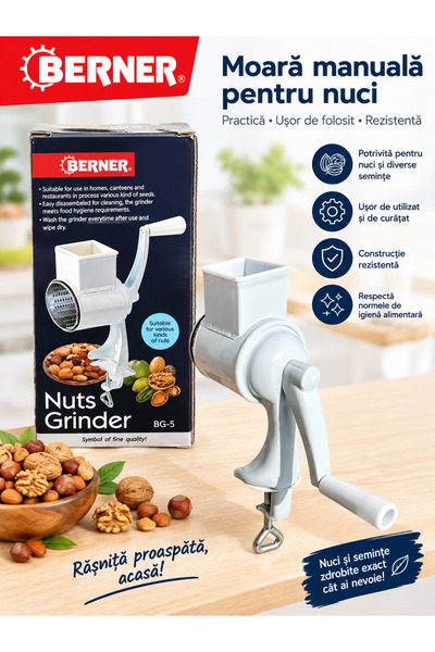 Generic Brand Râșniță manuală pentru nuci BERNER BG-5