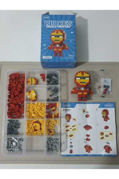 renkli outlet iron man 3d yapı blokları bricks