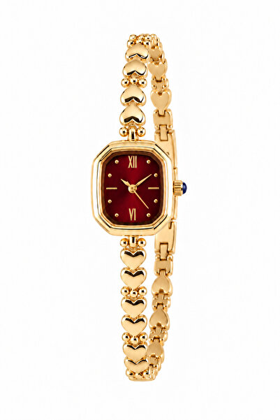 Reddington Women's Heart Cord Model Gold Color Steel Cord Wristwatch