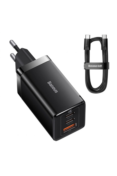 Baseus Φορτιστής τοίχου Gan5 Pro (Ccgp120201), TPE, Baseus, Μαύρο