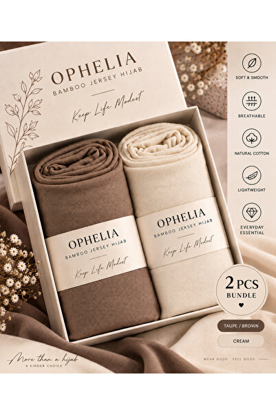 Ophelia Bamboo Jersey Hijab Set for Women – Soft, Stretchy & Comfortable Ever...