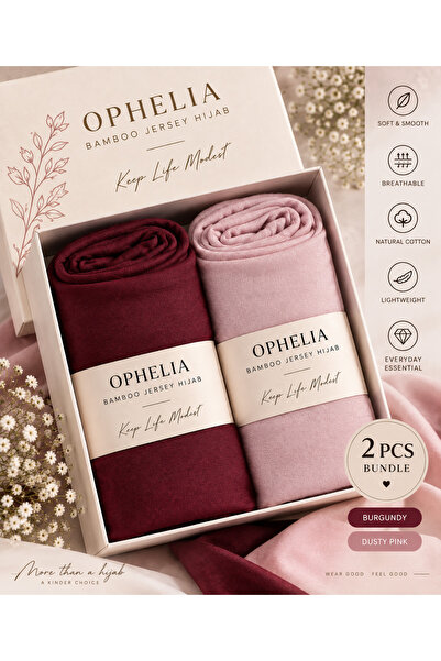 Ophelia Bamboo Jersey Hijab Set for Women – Soft, Stretchy & Comfortable Ever...