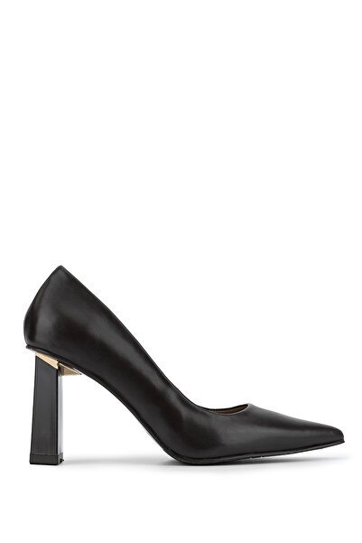 Tamer Tanca Women's Genuine Leather Brown Heeled Shoes