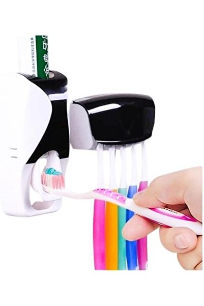 ASKIND Automatic Toothbrush Dispenser, Wall Mount Toothpaste Squeezer and Too...