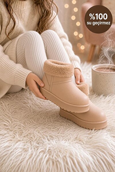 Oksit Lovi P003 100% Waterproof Warm Snow and Winter Boots for Girls with Fur...