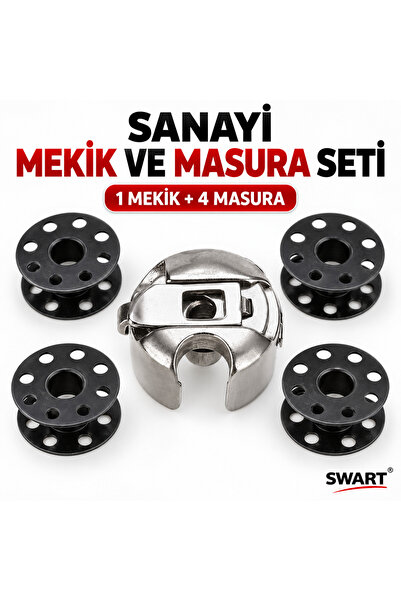 Swart Sanayi, Konfeksiyon, Terzi Düz Dikiş Makinesi Mekik + 4 Adet Masura Set...