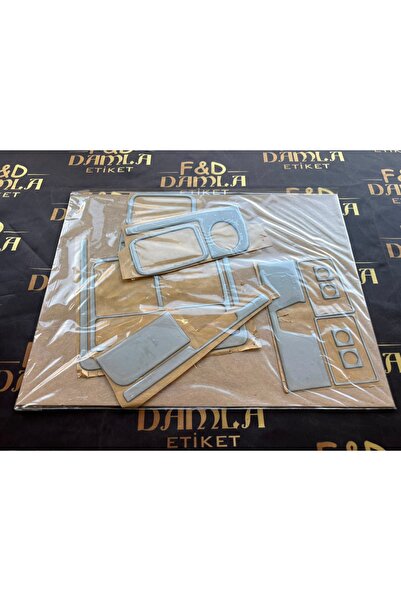 FD Damla Etiket Lada Vega Front Chest Mahogany Veneer Color Set Gray Color Set
