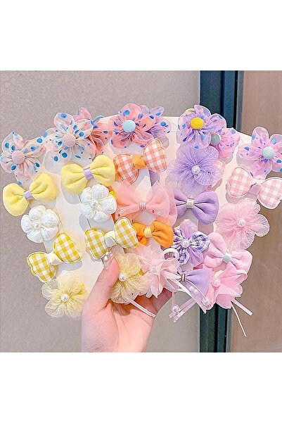 TERRIFI 40pcs Mini Hair Bows for Baby Girls, Non-slip Soft Flower Hair Clips,...
