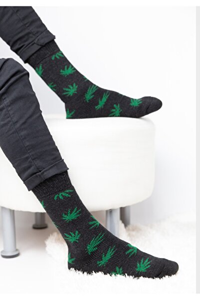 Soma Κάλτσες ανδρικές ισοθερμικές με σχέδια Socks - Ανθρακί