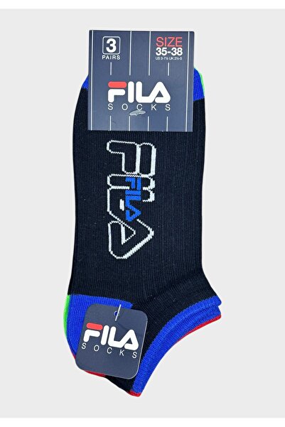 FILA Παιδικές Κάλτσες Αγόρι 3-Pack Μπλε με Logo