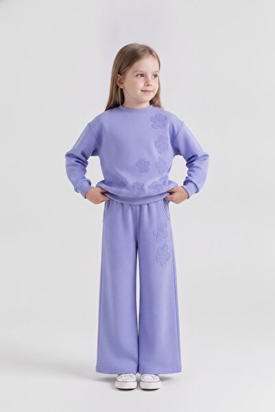 HAUSEkids طقم ماديسون بيرل للفتيات من 4-8 سنوات - أرجواني