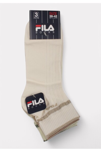 FILA Quarter Socks F6797 Beach - 3 τεμάχια - Πολύχρωμο