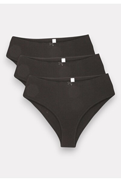NEWBRA LINGERIE Σλιπ γυναικεία High Waist Bikini New Bra Lingerie Black 3 Τεμ...