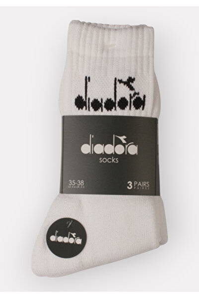 Diadora αθλητικές βαμβακερές κάλτσες Unisex σε οικονομική συσκευασία τριών τε...