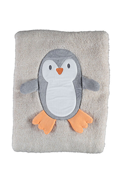 Bibaby Κουβέρτα βρεφική Cute Penguin Beige - Μπεζ