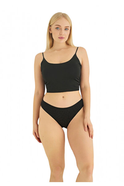 SeXen Σλιπ γυναικεία mini ψηλοκάβαλα πουά Laura Black 5 τεμάχια - Μαύρο