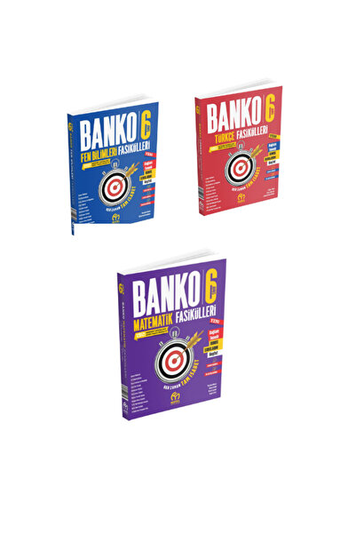 Model Eğitim Yayınları 6.SINIF BANKO FEN BİLİMLERİ TÜRKÇE MATEMATİK FASİKÜLLE...