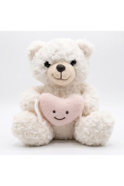 Feyza Oyuncak Winged Heart Plush Bear White 50cm. |   3+ Years Old |   1 Piec...