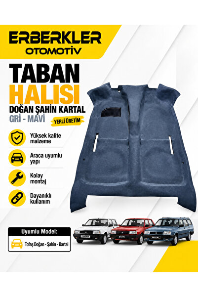 ERBERKLER Tofaş Doğan, Kartal, Şahin Uyumlu Gri Taban Halısı