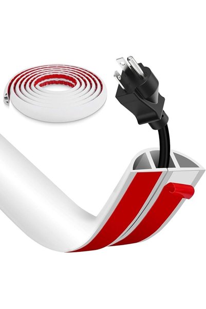 Generic Floor Cord Cover, Wire Cover, Self Adhesive Cable Covers, Protect Cab...