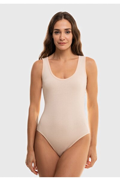 Berrak Γυναικείο Κορμάκι Premium Cotton Modal Μπεζ