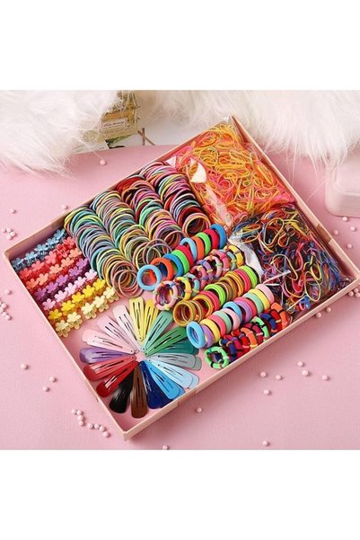 JOYZZZ Hair Accessories for Girls - 780-Piece Set with Clips, Bands & Flowers...