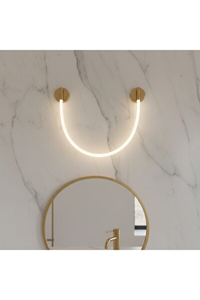 SELEXMO Aplica LED de Perete, 110cm, 3000K/4000K/6000K, Auriu
