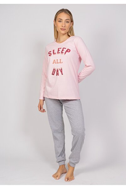 Cherry Underwear Πιτζάμα γυναικεία Sleep All Day Cherry - Ροζ