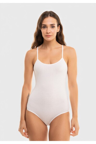 Berrak Κορμάκι Γυναικείο Premium Cotton Modal Λευκό