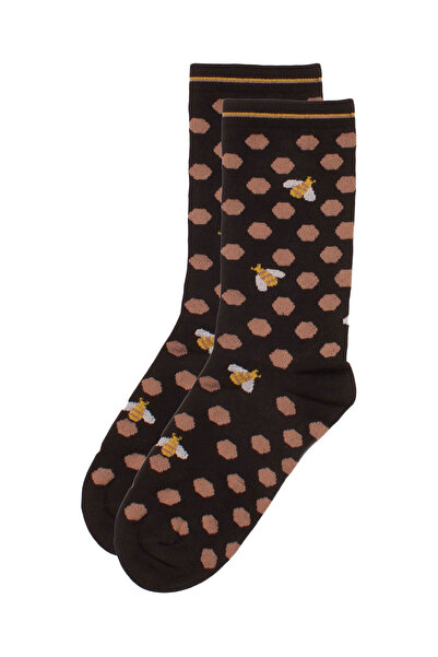 Pro Socks Κάλτσες γυναικείες Modal Soft Bees - Μαύρο