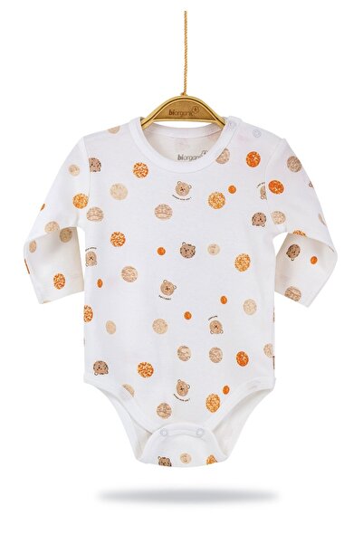 Biorganic Κορμάκι Βρεφικό με μακρύ μανίκι Unisex - Πολύχρωμο