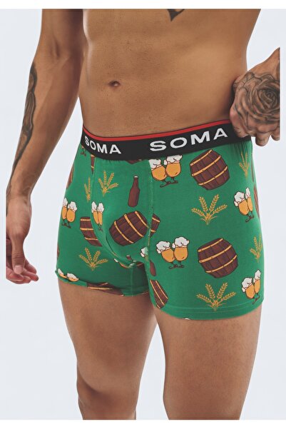 Soma Ανδρικό Μποξεράκι Barrel – Άνεση & Στυλ - Πράσινο