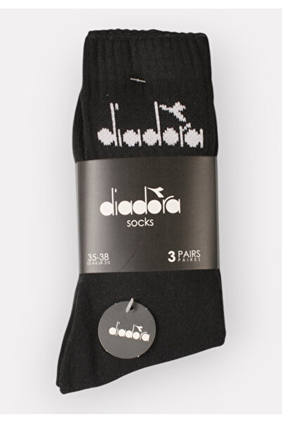 Diadora αθλητικές βαμβακερές κάλτσες Unisex σε οικονομική συσκευασία τριών τε...