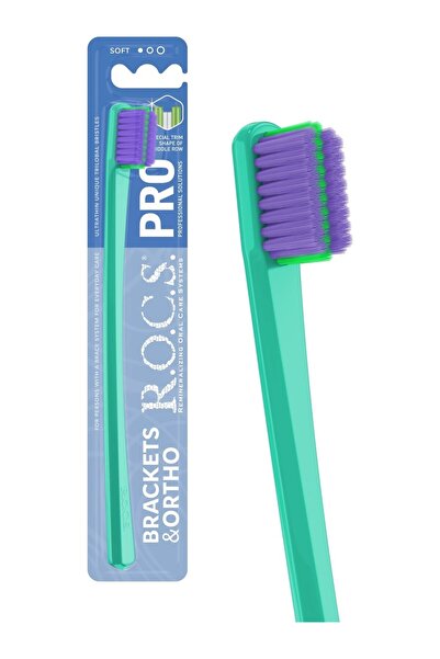 R.O.C.S. Orthodontics and Brackets Special Medium Hardness Single Toothbrush ...