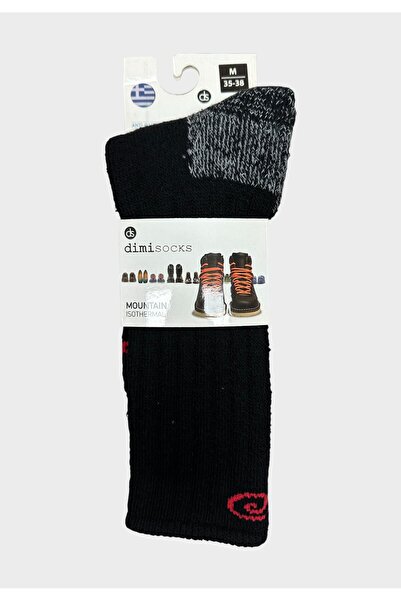 dimi socks Κάλτσα Unisex Ισοθερμική Μαύρη – Mountain Isothermal Χοντρή - Μαύρο