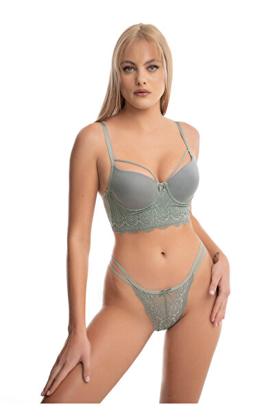 Koza Σετ bralette-slip No Push Up χωρίς ενίσχυση 80237 - Φυστικί