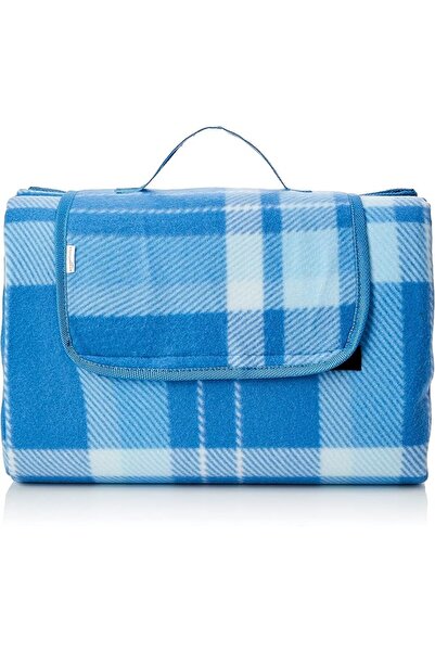 Amazon basics Picnic Blanket with waterproof backing, 175 x 200 cm, Blue
