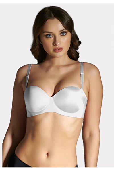 NEWBRA LINGERIE Strapless Laser-Cut Σουτιέν B Cup New Bra Lingerie Εκρου - Εκρού