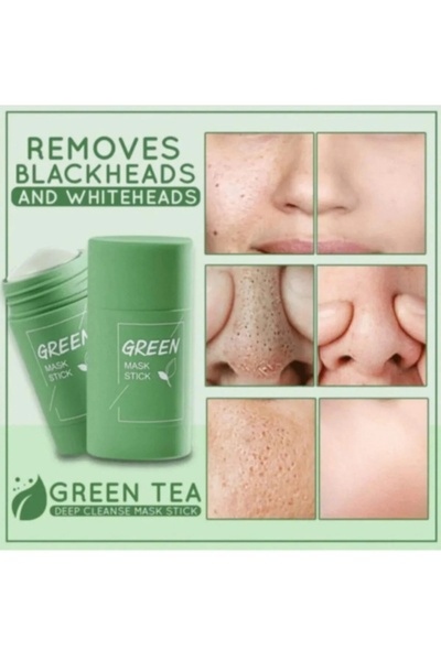 HMO GLOBAL Yeşil Çay Özlü Siyah Nokta Ve Maskesi & Green Tea Mask Stick