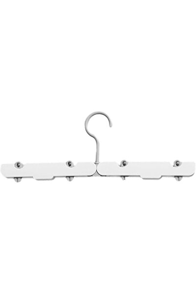 ALMEKAQUZ 2 PCS Foldable Triangular Hangers Portable Travel White