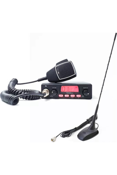 TTI Kit statie radio CB TCB-550 EVO VOX Filtru NB 12-24V cu antena PNI Extra ...