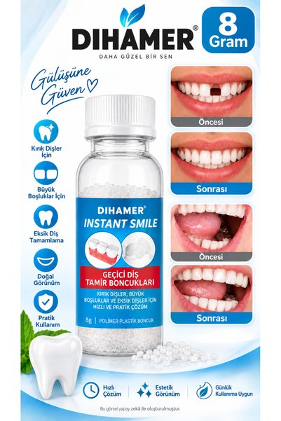Dihamer Instant Smile 8 Gr Şekillendirilebilir Termoplastik Diş Granülü – Geç...