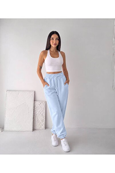 OZD Active Yüksel High Waist Elastic Cuffed Inside-Drawstring Sweatpants