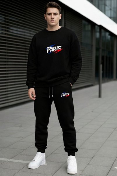 x-compass life Hanorac de iarnă unisex din bumbac, cu două fire, pantaloni de...