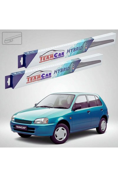 TEAMCAR Windshield wipers Toyota Starlet P9 P90 1996-1999 | Front Set Hybrid ...