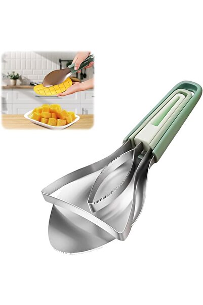 ALMEKAQUZ 3-in-1 Mango Slicer Peeler, Peeler and Pit Remover Tool, Mango Spli...
