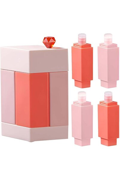 Tazweeq 4-in-1 Leak Proof Travel Toiletry Kit, 4 x 2 oz Reusable Refillable S...