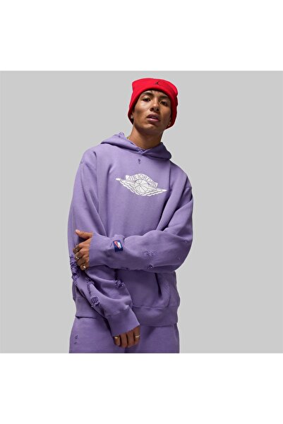 JORDAN Σπάνιο Φούτερ Φλις με Κουκούλα Air Pullover
