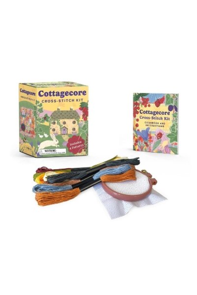 Running Press Miniature Editions Κιτ Σταυροβελονιάς Cottagecore: Περιλαμβάνει...