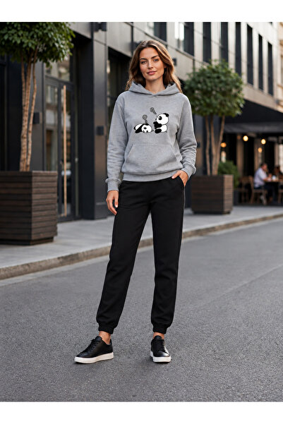 CLOTHES33 ΦΟΡΜΑ ΜΕ ΚΟΥΚΟΥΛΑ ΣΕΤ 2 ΤΕΜΑΧΙΩΝ ΧΕΙΜΕΡΙΝΟ ΣΕΤ ΠΑΝΤΑ ΤΑΙΝΙΑΣ ΠΑΝΤΑ ...